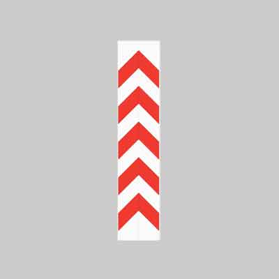 PANNELLO PER SEGNALAZIONE ANGOLI PONTEGGIO cm 60x180. Prezzo per Pezzo.