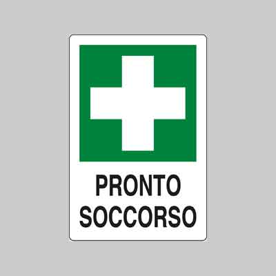 CARTELLO 'PRONTO SOCCORSO' 20x30 cm. Prezzo per Pezzo.