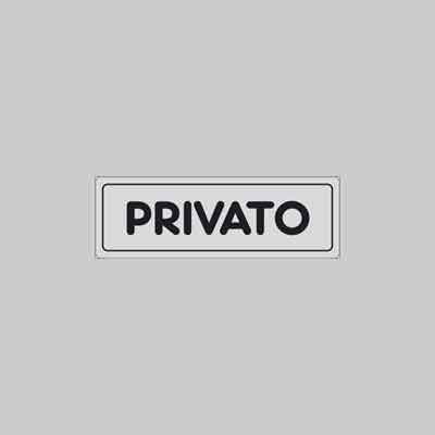 ETICHETTA 'PRIVATO' cm 15x5. Prezzo per Pezzo.