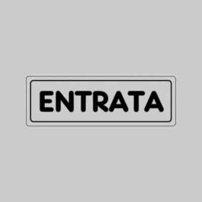ETICHETTA 'ENTRATA' cm 15x5. Prezzo per Pezzo.