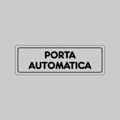 ETICHETTA 'PORTA AUTOMATICA' cm 15x5. Prezzo per Pezzo.