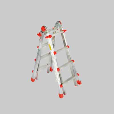 SCALA MULTIUSO 'SQUADRA PIU'' 4+4 gradini. Prezzo per Pezzo.