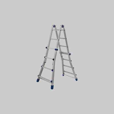 SCALA MULTIUSO 'BRIKO BLU' 4+5 gradini. Prezzo per Pezzo.