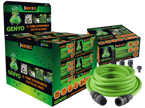 Espositore Tubi estensibili Genyo in kit Brixo Iris. Prezzo per Pezzo.