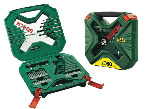 Valigetta + set accessori Bosch 60 pz. Prezzo per Pezzo.