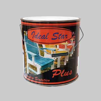 SMALTO IN SECCHIO 'PLUS' IDEAL STAR 2,5 lt - Bianco. Prezzo per Pezzo.
