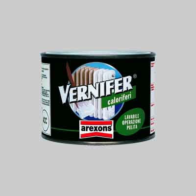 SMALTO PER CALORIFERI 'VERNIFER' ml 500 - Bianco satinato. Prezzo per Pezzo.
