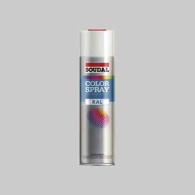 BOMBOLETTA SPRAY ACRILICO UNIVERSALE ML 600 SOUDAL Nero Lucido RAL 9005. Prezzo per Pezzo.