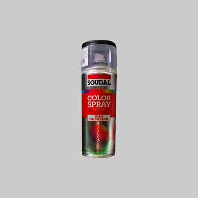SMALTO SPRAY ALTE TEMPERATURE SOUDAL ml 400 Nero. Prezzo per Pezzo.