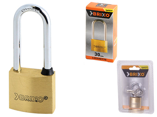 Lucchetti Brixo rettangolari arco lungo. Prezzo per Pezzo.