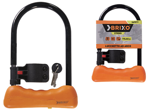 Lucchetti Brixo a Arco per moto Strong. Prezzo per Pezzo.