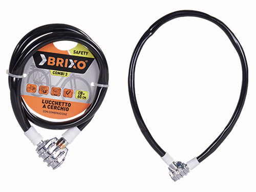Lucchetti Brixo a cerchio per cicli Combi 3Cifre. Prezzo per Pezzo.