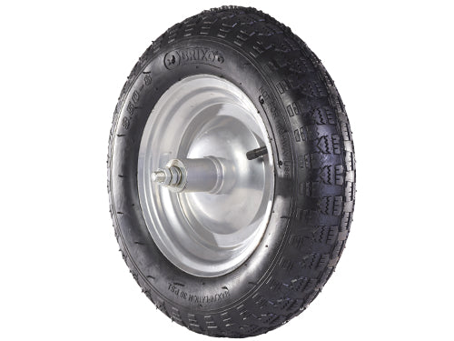 Ruote pneumatiche Brixo 350x80 con cuscinetti per carriole. Prezzo per Pezzo.