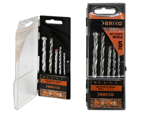 Set punte Brixo muro Widia 5 Pz. Prezzo per Pezzo.