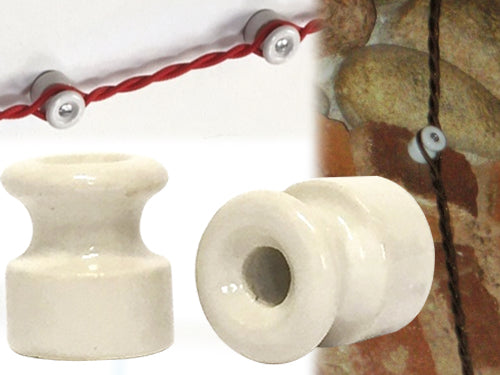 Isolatore Porcellana 40406. Prezzo per blister.
