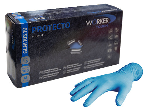 Guanti nitrile Protecto monouso. Prezzo per Confezione.