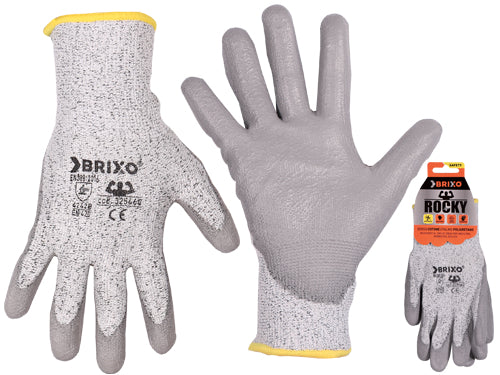 Guanti Brixo Rocky Cotone/PU. Prezzo per paio.