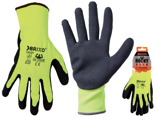 Guanti Brixo Rocky Acrilico Spandex/Lattice schiuma. Prezzo per paio.