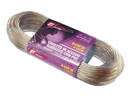 Cavetti stendibiancheria ottonati plastificati 20 mt. Prezzo per Pezzo.