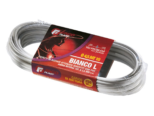 Cavetti stendibiancheria Candido ottonati plastificati. Prezzo per Pezzo.
