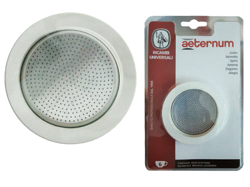 Kit Guarnizioni + Filtri Caffettiere Aeternum. Prezzo per blister.