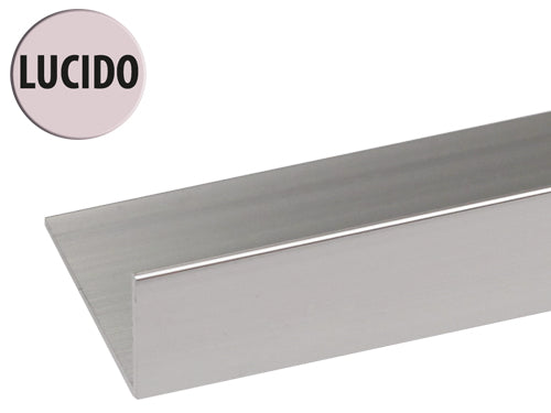 Profili Angolari a L alluminio lucido. Prezzo per Pezzo.