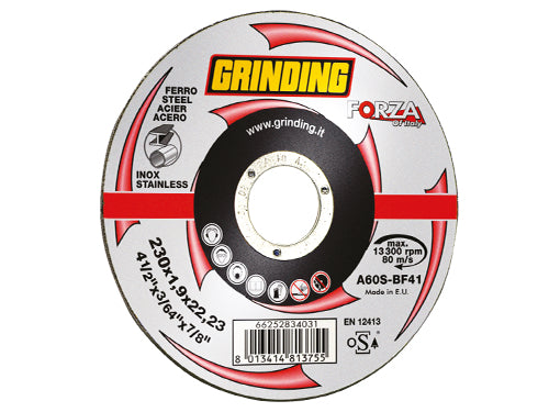 Dischi Grinding abrasivi Forza ferro e acciaio. Prezzo per Pezzo.