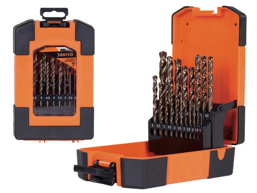 Set punte Brixo HSS Cobalto 19 Pz. Prezzo per Pezzo.