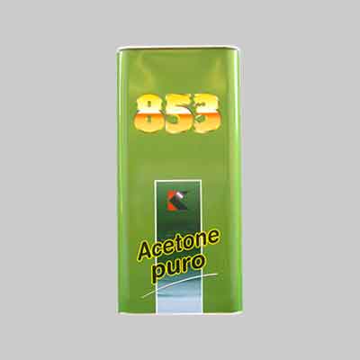 ACETONE PURO lt. 5. Prezzo per Pezzo.