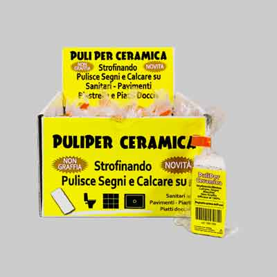 ESPOSITORE PULITORE PER CERAMICA 'PULIPER' 25 pz. Prezzo per Confezione.