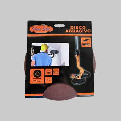 DISCO ABRASIVO VELCRATO Ø 225 IDEAL STAR grana 40 - 5 pezzi. Prezzo per Confezione.