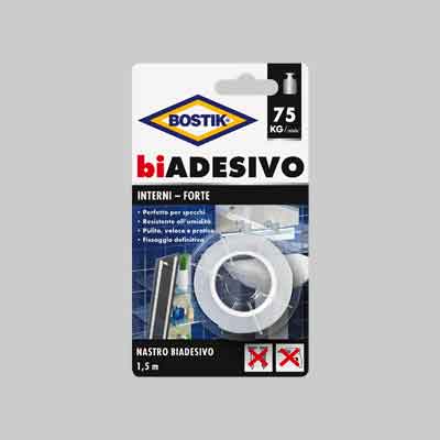 NASTRO BIADESIVO 'INTERNI' BOSTIK mm 19x1,5mt. Prezzo per Pezzo.