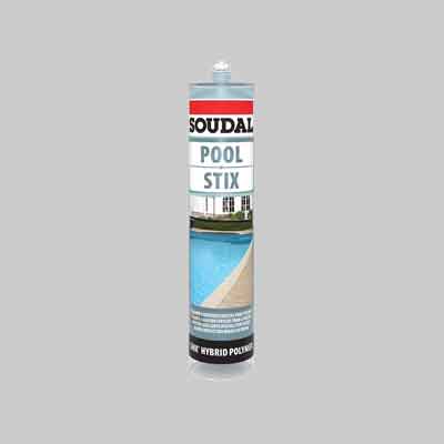 ADESIVO SIGILLANTE 'POOL STIX' SOUDAL ml 290 - Blu chiaro. Prezzo per Pezzo.