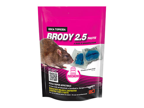 Topicida Kollant Esca Brody 2.5 Paste Blu con zucchero. Prezzo per Pezzo.