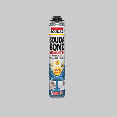 ADESIVO POLIURETANICO 'SOUDABOND EASY' SOUDAL ml 750 - Pistola. Prezzo per Pezzo.