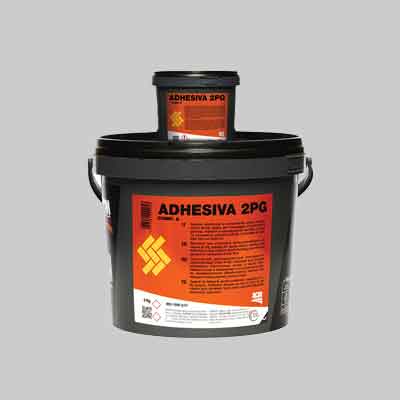 COLLA PER TAPPETI GOMMA 'ADHESIVA 2P/G' kg 5. Prezzo per Pezzo.