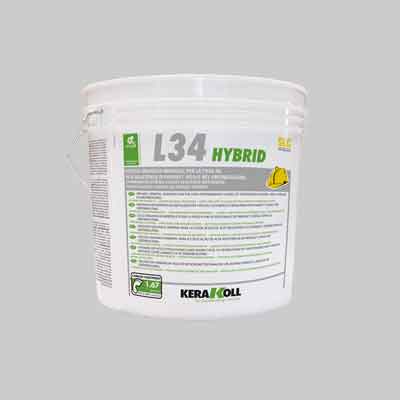 ADESIVO PER PARQUET 'L34 HYBRID' KERAKOLL Kg 16 - Col. Neutro. Prezzo per Chilo.