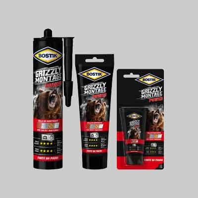 COLLA DI MONTAGGIO 'GRIZZLY MONTAGE' gr 250 - Tubetto. Prezzo per Pezzo.