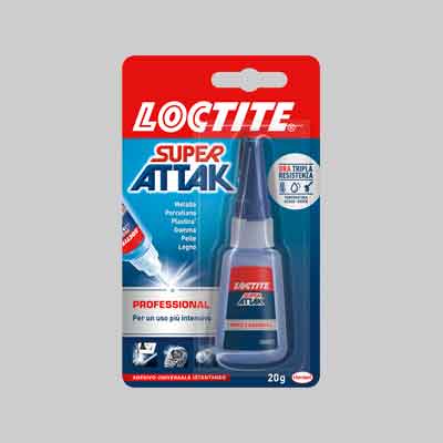 COLLA 'SUPER ATTAK PROFESSIONAL' gr 20. Prezzo per Pezzo.