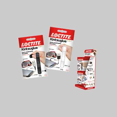 PASTA MODELLABILE 'KINTSUGLUE' 3x5gr - col. Bianco. Prezzo per Pezzo.