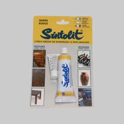STUCCO PER MARMO 'SINTOLIT' MINI ml 60 Bianco. Prezzo per Pezzo.