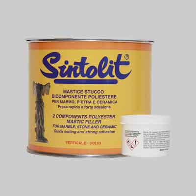 STUCCO PER MARMO 'SINTOLIT' VERTICALE ml 750 Paglierino. Prezzo per Pezzo.