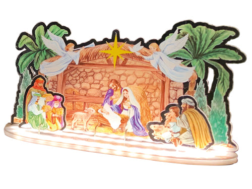 NativitÃ  Crystal Led a batteria per interno. Prezzo per Pezzo.