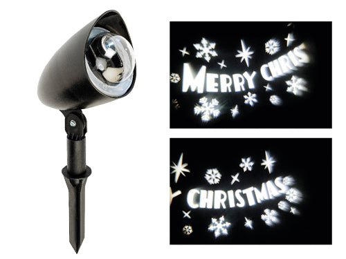 Proiettori Led Merry Christmas per interno/esterno. Prezzo per Pezzo.