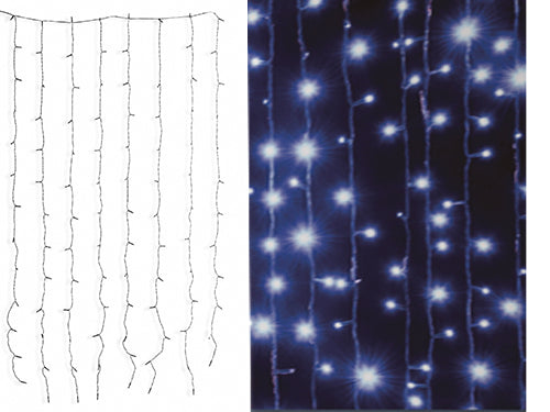 Tende luci Led a batteria per esterno. Prezzo per Pezzo.