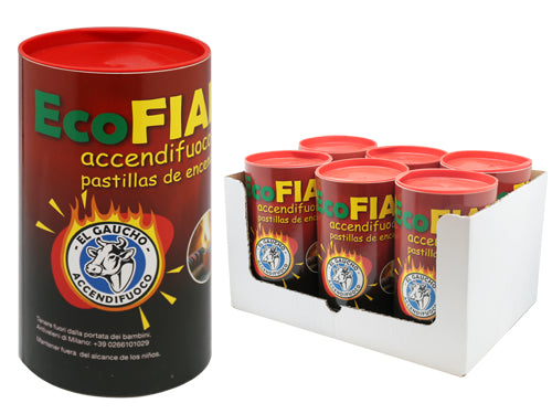 El Gaucho Accendifuoco EcoFiamma 100 cubetti. Prezzo per Pezzo.