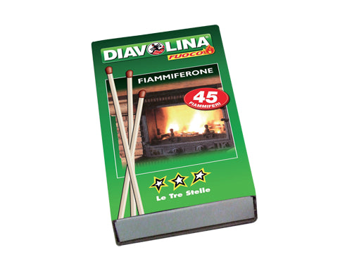Diavolina Le Tre Stelle Fiammiferoni F45. Prezzo per Pezzo.