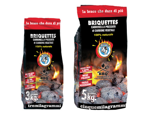 El Gaucho carbonella Briquettes in sacchetti. Prezzo per Pezzo.