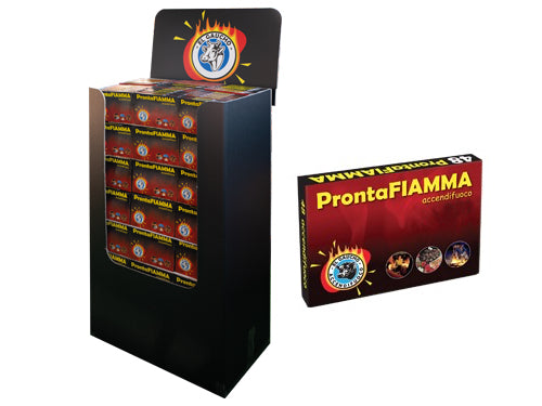 Espositore El Gaucho Accendifuoco Prontafiamma 48 cubetti. Prezzo per Pezzo.