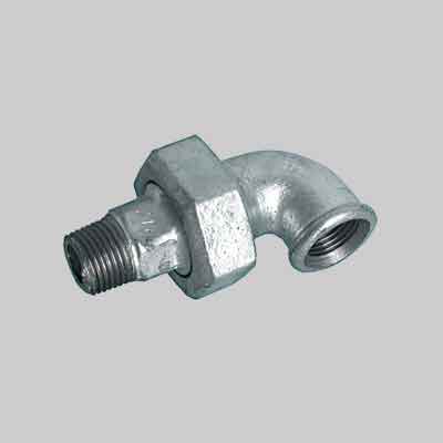 GOMITO A 90° CON BOCCHETTONE CONICO M.F. 1/2". Prezzo per Pezzo.